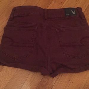 Burgundy shorts